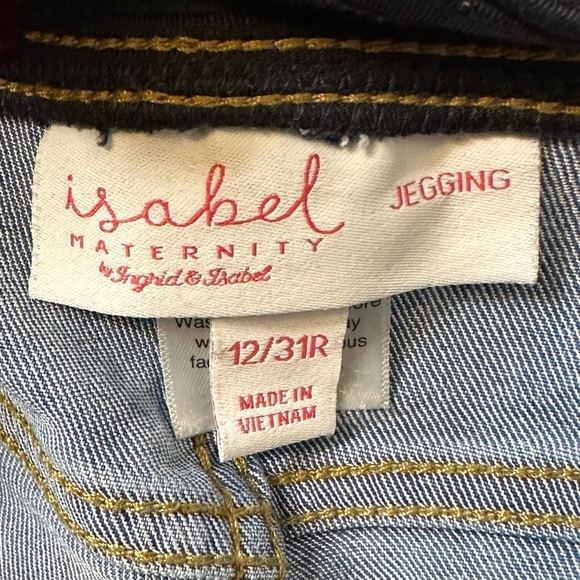 Isabel Maternity by Ingrid & Isabel Denim Jegging size 12 - Picture 3 of 6